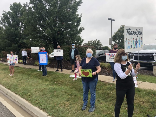 Residents Cheer On Health Care Workers