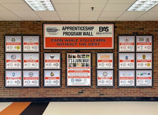 Brighton Area Schools Unveils New Apprenticeship Wall