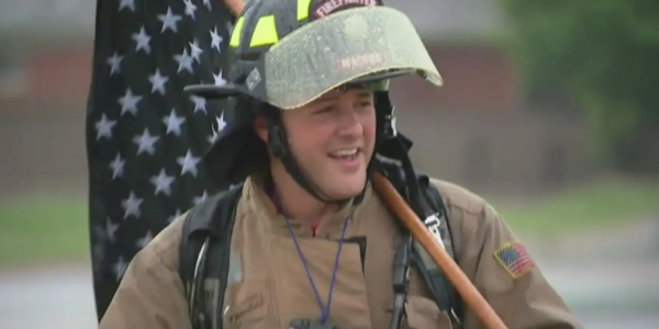 Firefighter Walks Across Michigan to Support Those Battling Cancer