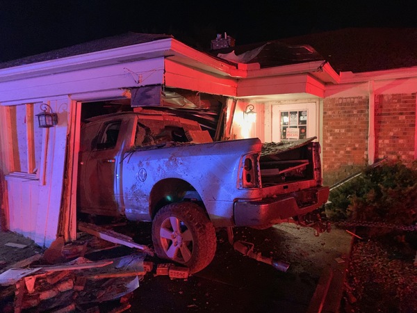 Truck Damages Business on Grand River Near Brighton