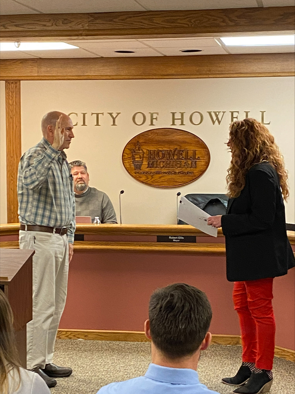 Re-Elected Howell Mayor & Council Administered Oath Of Office