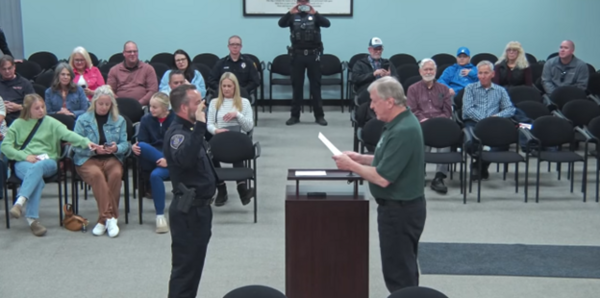 New Green Oak Township Police Chief & Deputy Chief Sworn In