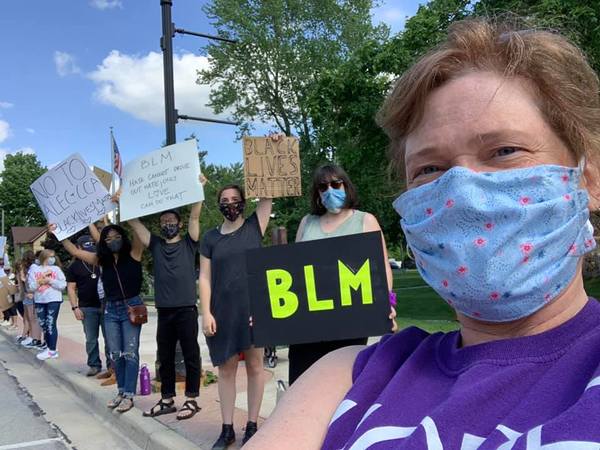 Protests Support Black Lives Matter In Brighton & Pinckney