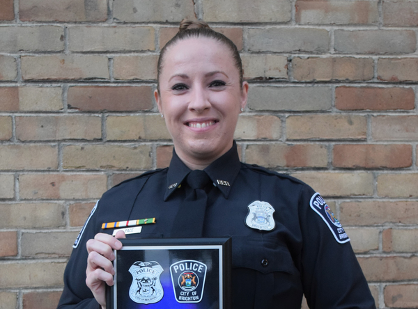 Kristi Pace Named Brighton Police "Officer Of The Year"