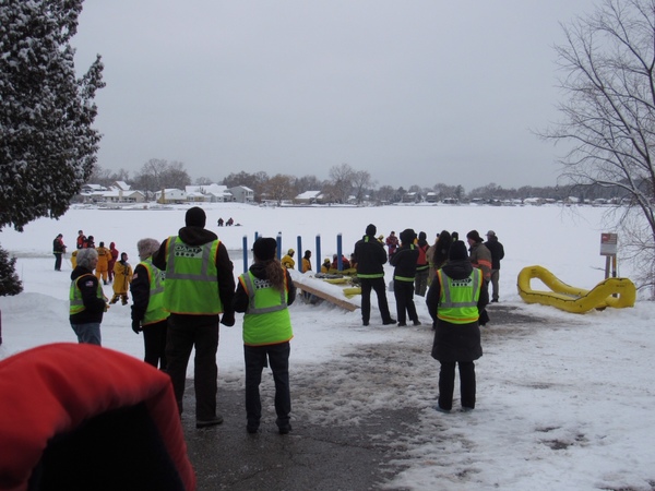 Area Firefighters & Cadets Conduct Ice Rescue Training