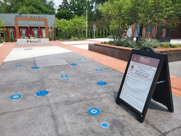 Water Feature Closed At Howell's New Fire & Ice Depot District