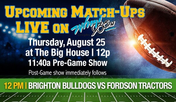 Brighton Bulldogs Vs. Fordson Tractors August 25th