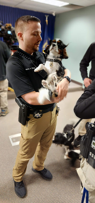 Sheriff's Comfort K9 Puppies & Handlers Meet Donors