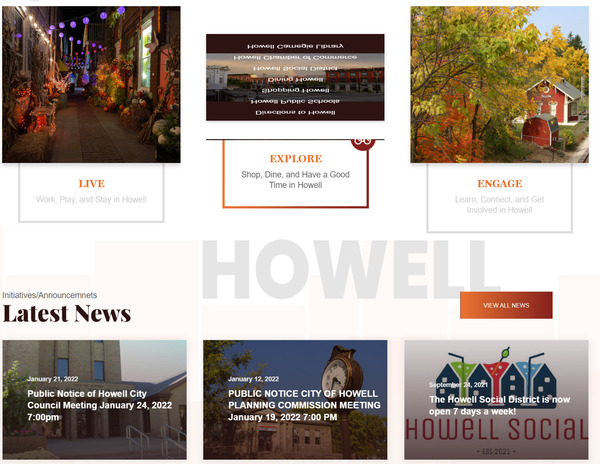City Of Howell Debuts New Website