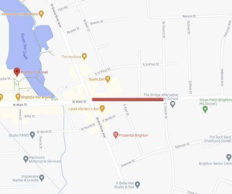 East Main Street Closure In City Of Brighton Starts Friday