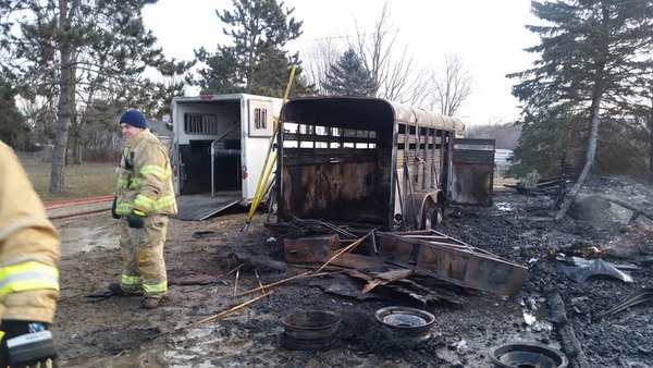 Fire Destroys Putnam Township Barn, Kills Horses