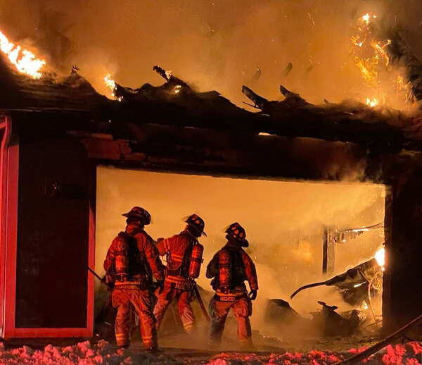 Saturday Night Blaze Destroys Garage, Camaro