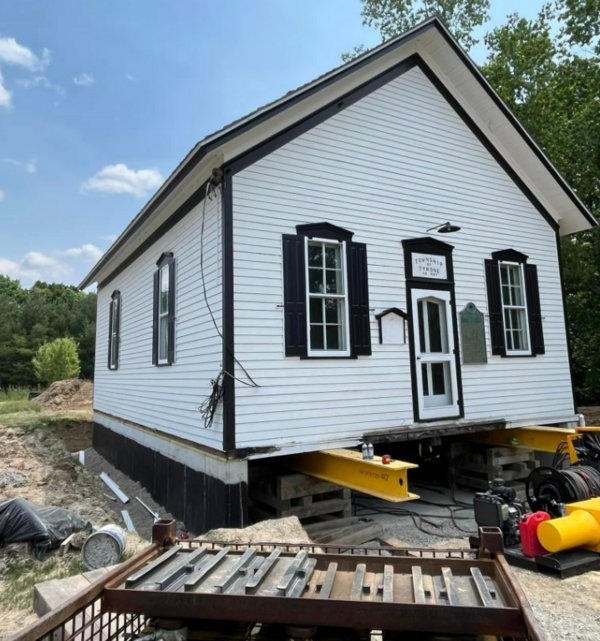 Historic Town House Moves to New Location in Tyrone Township