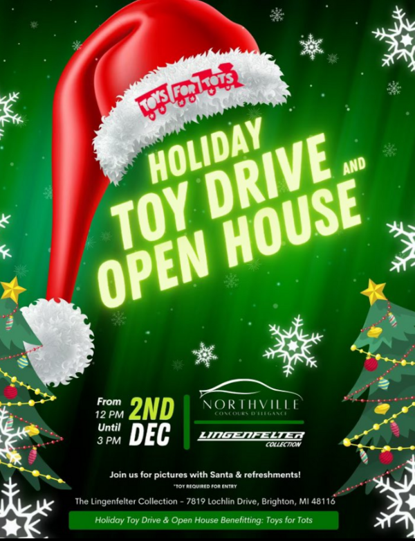 Lingenfelter Holiday Toy Drive & Open House Set for Dec. 2nd