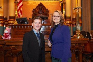 Chelsea Student Spends Day As "Junior Senator" With Theis
