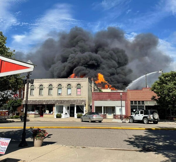 Crews Battle Massive Blaze At Historic Holly Hotel