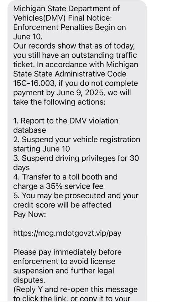 Sheriff Murphy Warns of Another Text Message Scam