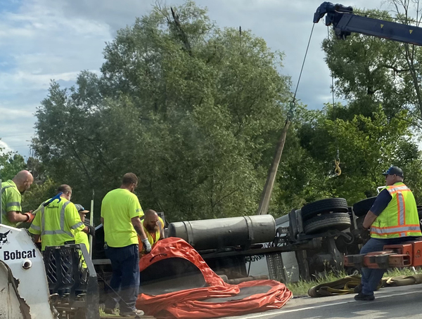 Alcohol Suspected In Truck Rollover That Blocked Highland Road