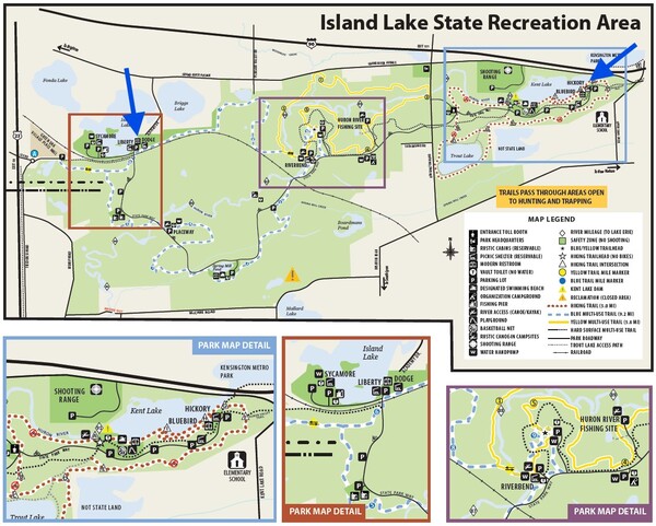 Improvements At Island Lake State Rec Area