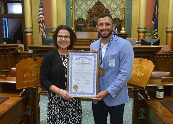 Brighton Olympic Medalist Recognized In Lansing