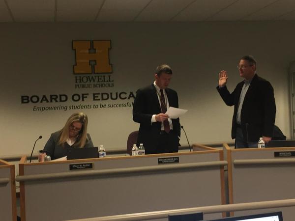 Howell Board of Education Members Sworn In, Elected to Positions