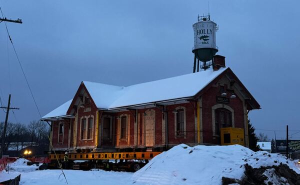 Historic Holly Union Depot Relocated