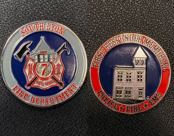 Challenge Coins Being Sold For First Responder Memorial In South Lyon