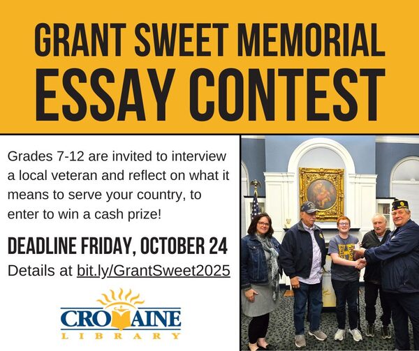 Grant Sweet Memorial Essay Contest