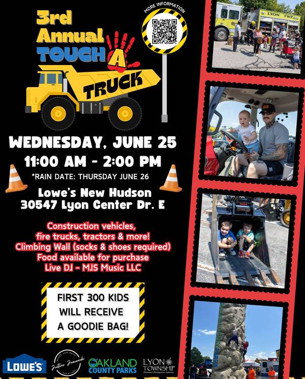 Check Out Rockwall, DJ and More at Lyon Township's Touch a Truck
