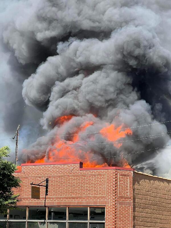 Crews Battle Massive Blaze At Historic Holly Hotel