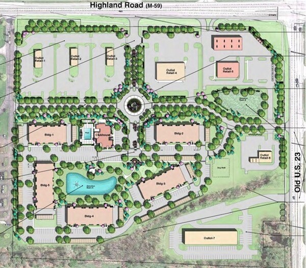 Hartland Planners Give Initial Approval for Mixed-Use Development at M-59 and Old U.S. 23