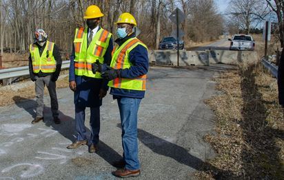 Lt. Governor Visits Dietz Road Bridge Near Williamston