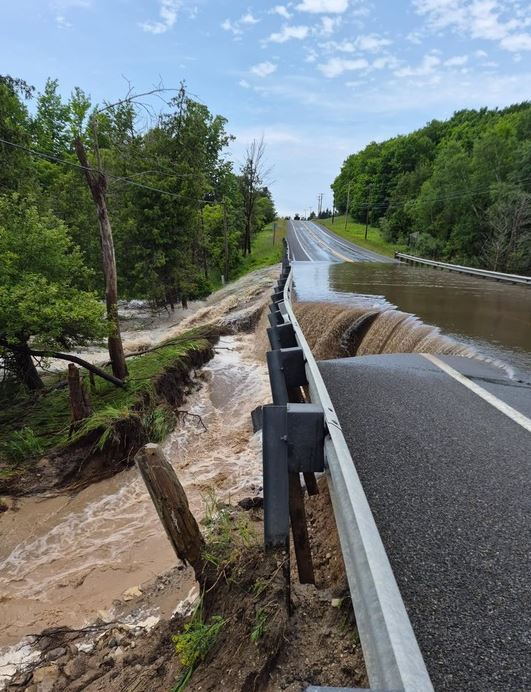 Washouts & Water Damage After Heavy Rains In Northern Lower Peninsula