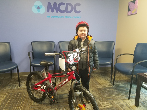 Local Boy Wins Bike, Helmet In Dental Sweepstakes