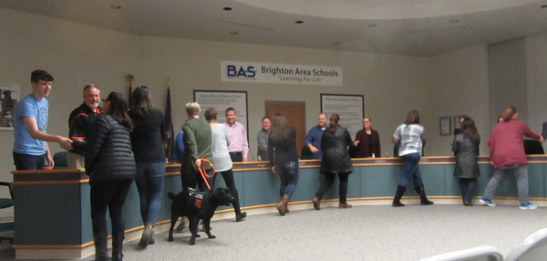 BAS Board Of Education Honors "Pack Of Dogs" Program