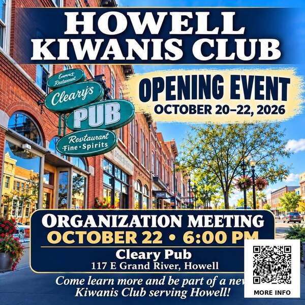 Kiwanis of Michigan Launching New Chapter in Howell
