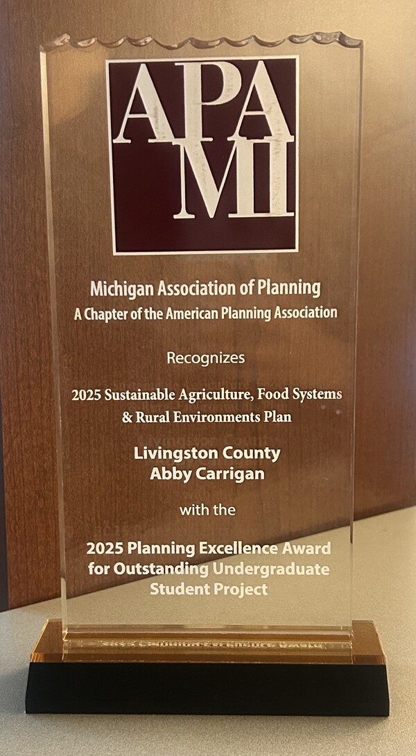 Livingston County Wins Prestigious State Planning Award