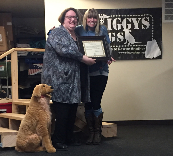 Stiggy's Dogs Honored For Work With Animal And Veteran Community