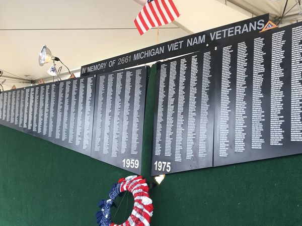 Michigan Vietnam Traveling Wall A "Place Of Healing"