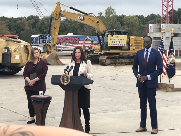 President Biden Visits Howell To Speak On Improving Infrastructure