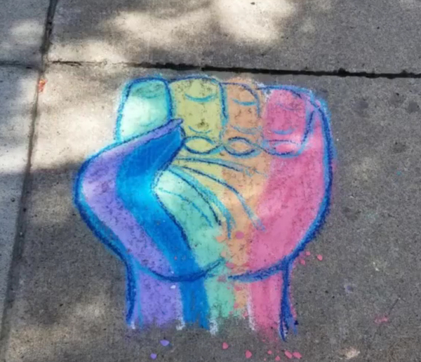 Chalk Art Event Celebrates LGBTQ Pride In Howell