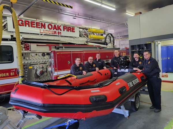 Green Oak Fire Department Receives New Rescue Boat