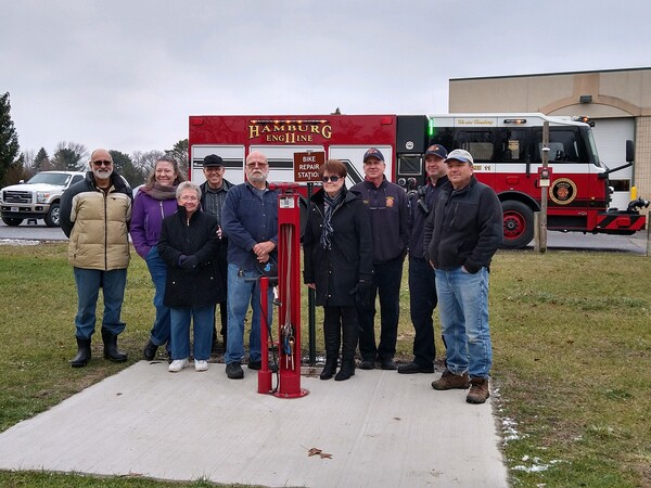 New Bicycle Repair Station Dedicated In Hamburg Township