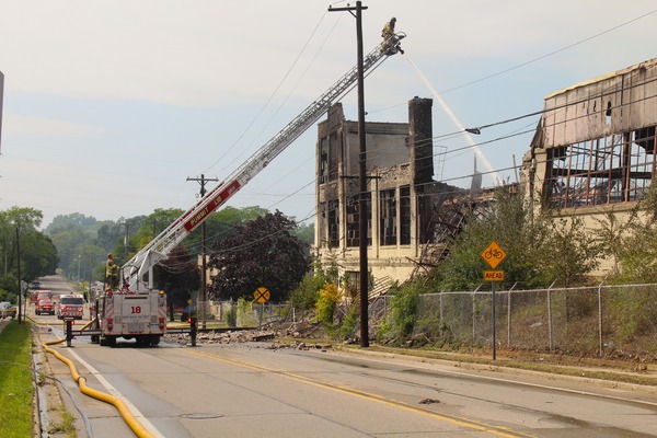 Crews Battle Massive Blaze At Old Factory Near Jackson Fairgrounds