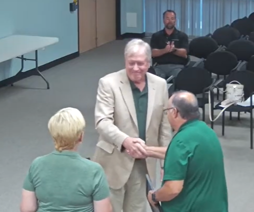 Green Oak Township Board Presents Resolution To Recently Retired Clerk