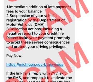 MDOT Re-Issues Warning of Toll Road 'Smishing' Scam Ahead of Holiday Travel