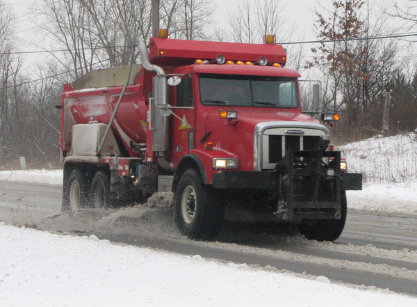 Road Commission: Salt Usage Average So Far This Winter