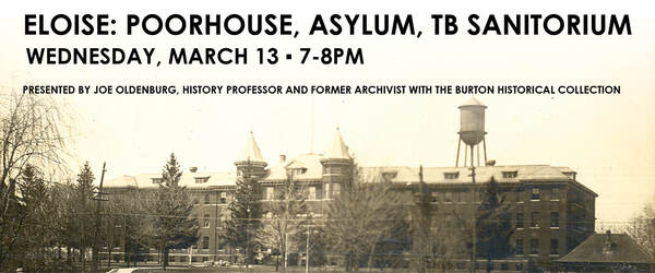 "Eloise: Poorhouse, Asylum, TB Sanitorium" At Local Library