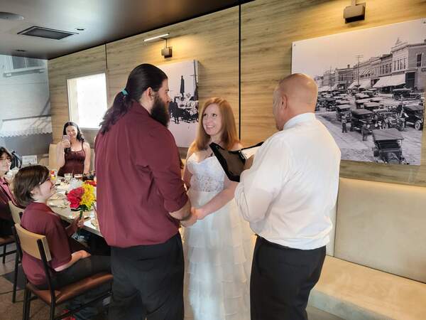 Happy Local Couple Ties The Knot On Three-Year Anniversary