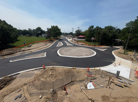 Island Lake & Dexter-Chelsea Road Roundabout Progressing